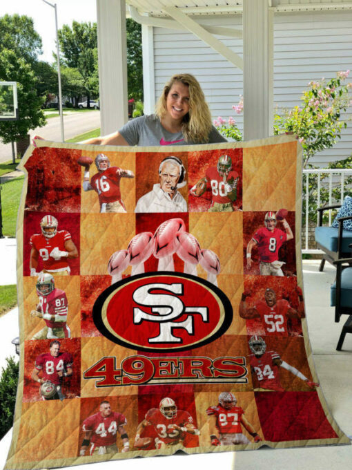 Buy San Francisco 49Ers Quilt Blanket & Quilt Bedding Set 01