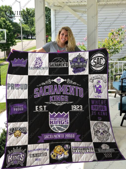 Buy Sacramento Kings Quilt Blanket & Quilt Bedding Set Ver 17