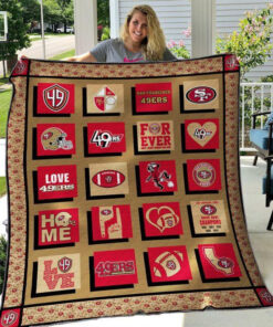 Buy San Francisco 49Ers Forever Quilt Blanket & Quilt Bedding Set Great Customized Blanket Gifts For Birthday Christmas Thanksgiving - Meteew