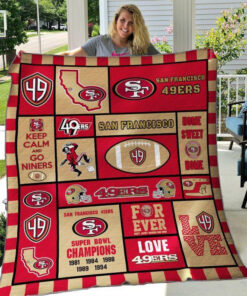 Buy San Francisco 49Ers Keep Calm And Go Niners Quilt Blanket & Quilt Bedding Set Great Customized Blanket Gifts For Birthday Christmas Thanksgiving