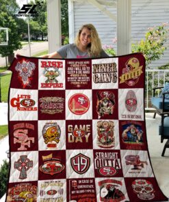 Buy San Francisco 49Ers Niner Gang Quilt Blanket & Quilt Bedding Set Great Customized Blanket Gifts For Birthday Christmas Thanksgiving