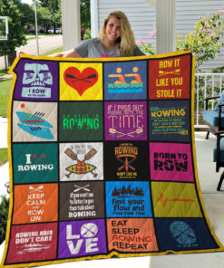 Buy Rowing Keep Calm And Row On Quilt Blanket & Quilt Bedding Set Great Customized Blanket Gifts For Birthday Christmas Thanksgiving