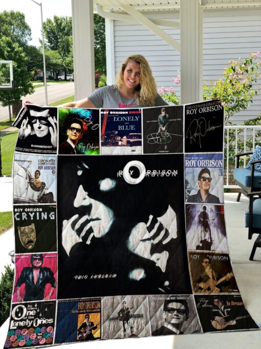 Buy Roy Orbison Lonely And Blue Quilt Blanket & Quilt Bedding Set Great Customized Blanket Gifts For Birthday Christmas Thanksgiving