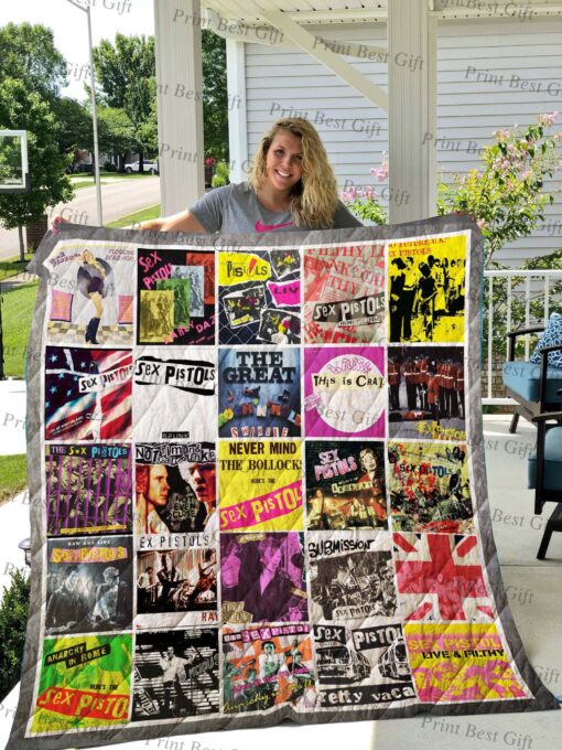 Buy Sex Pistols Albums Cover Poster Quilt Blanket & Quilt Bedding Set