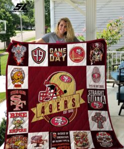 Buy San Francisco 49Ers Game Day Quilt Blanket & Quilt Bedding Set Great Customized Blanket Gifts For Birthday Christmas Thanksgiving