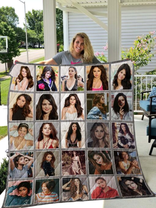 Buy Selena Gomez Poster Quilt Blanket & Quilt Bedding Set For Fans