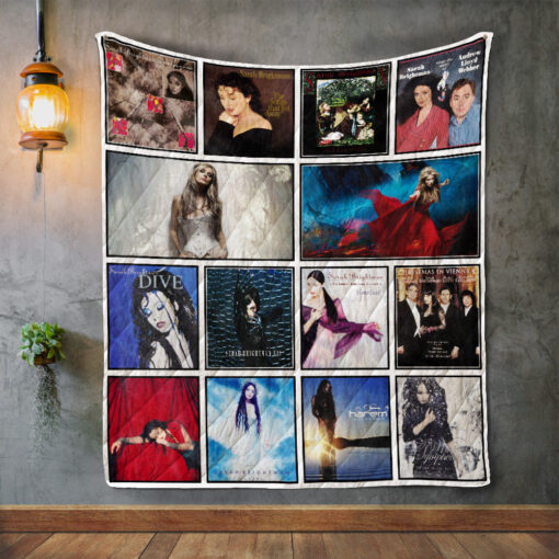 Buy Sarah Brightman Album Covers Quilt Blanket & Quilt Bedding Set