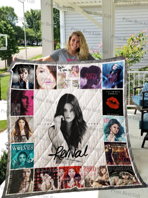 Buy Selena Gomez Albums Cover Poster Quilt Blanket & Quilt Bedding Set Ver 2