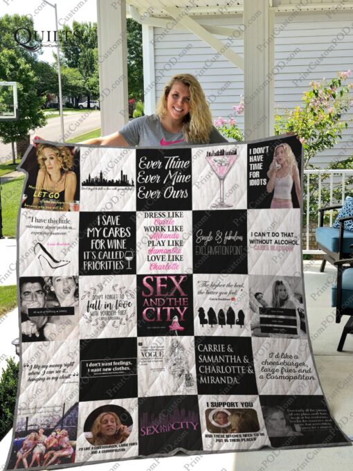 Buy Sex And The City T-Shirt Quilt Blanket & Quilt Bedding Set