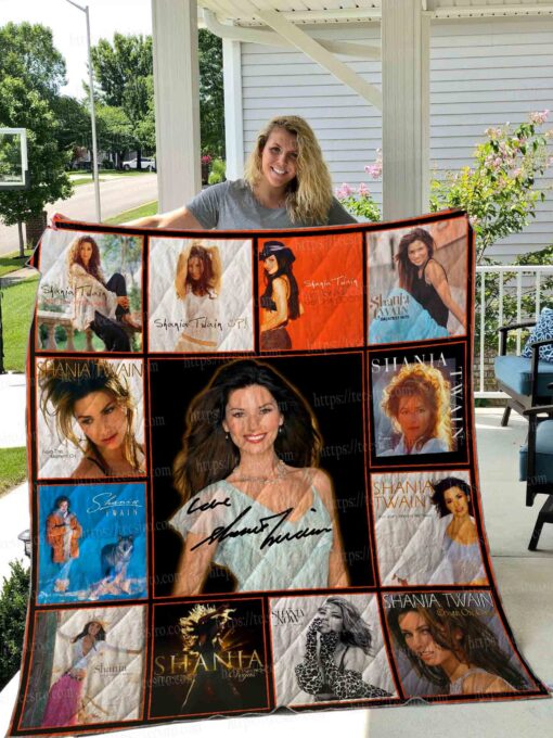 Buy Shania Twain Quilt Blanket & Quilt Bedding Set 01