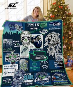 Buy Seattle Seahawks Lx Quilt Blanket & Quilt Bedding Set