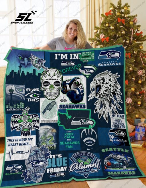 Buy Seattle Seahawks Lx Quilt Blanket & Quilt Bedding Set