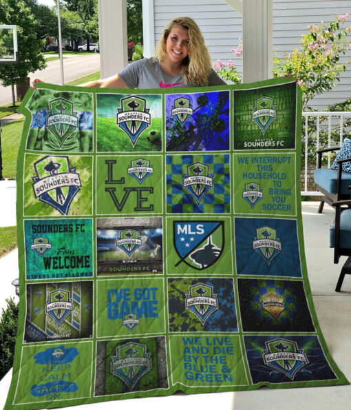 Buy Seattle Sounders Quilt Blanket & Quilt Bedding Set