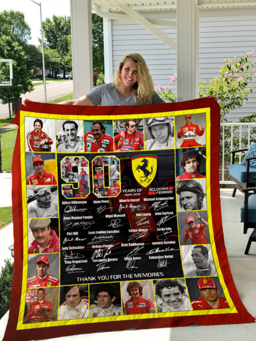 Buy Scuderia Ferrari Quilt Blanket & Quilt Bedding Set