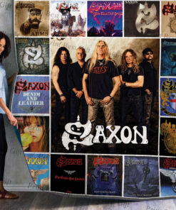 Buy Saxon Albums Cover Poster Quilt Blanket & Quilt Bedding Set