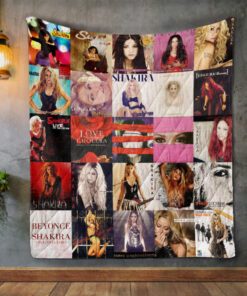 Buy Shakira Album Covers Quilt Blanket & Quilt Bedding Set