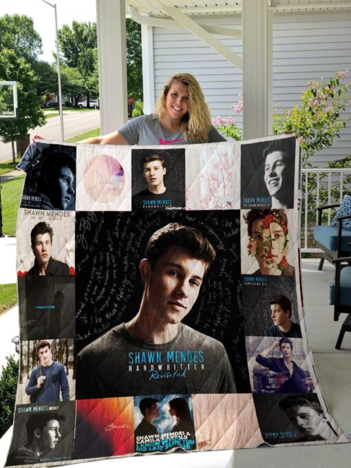 Buy Shawn Mendes Albums Quilt Blanket & Quilt Bedding Set For Fans Ver 17