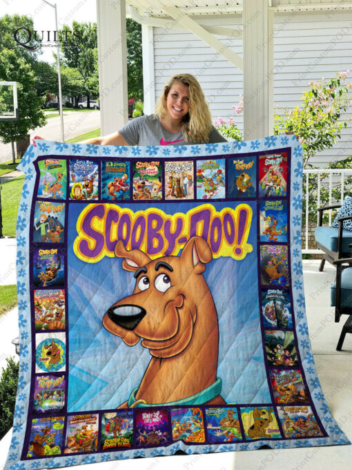 Buy Scooby Doo Potrait Quilt Blanket & Quilt Bedding Set Scooby Doo Cartoon Gifts Birthday Christmas