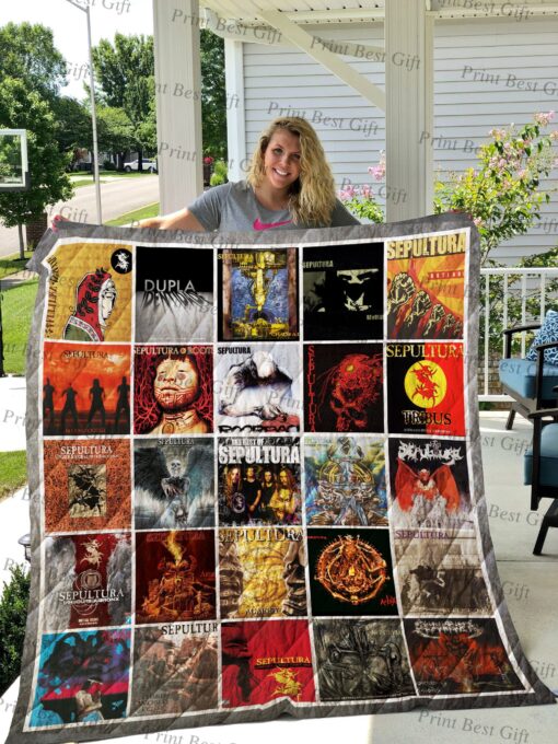 Buy Sepultura Albums Cover Poster Quilt Blanket & Quilt Bedding Set Ver 2