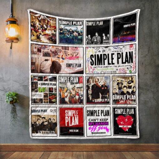 Buy Simple Plan Album Covers Quilt Blanket & Quilt Bedding Set