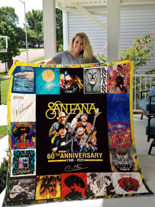 Buy Santana Band Quilt Blanket & Quilt Bedding Set - Meteew