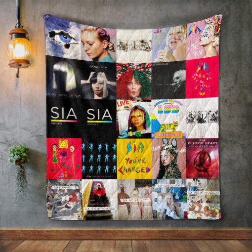 Buy Sia Furler Album Covers Quilt Blanket & Quilt Bedding Set Great Customized Blanket Gifts For Birthday Christmas Thanksgiving