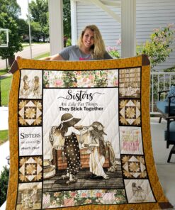 Buy Sisters Are Joined Heart To Heart Quilt Blanket & Quilt Bedding Set Great Customized Gifts For Birthday Christmas Thanksgiving Perfect Gifts For Sister