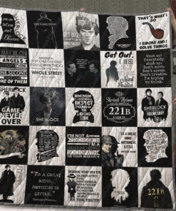 Buy Sherlock T-Shirt Quilt Blanket & Quilt Bedding Set