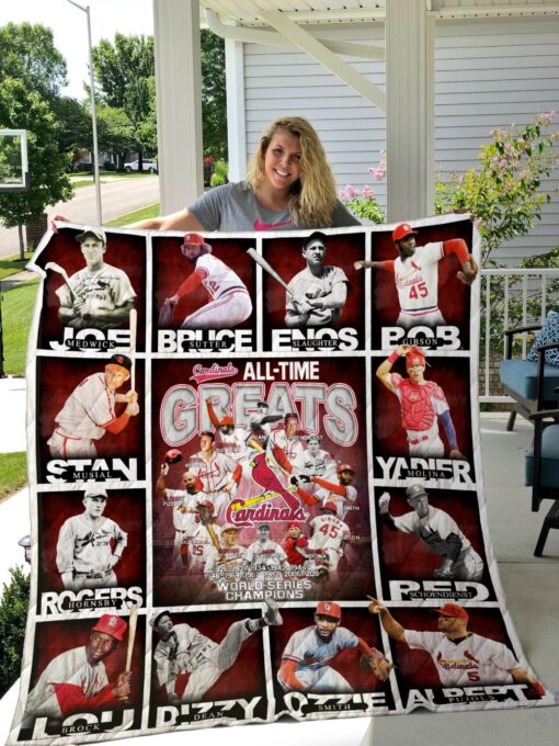 Buy St. Louis Cardinals Quilt Blanket & Quilt Bedding Set 02