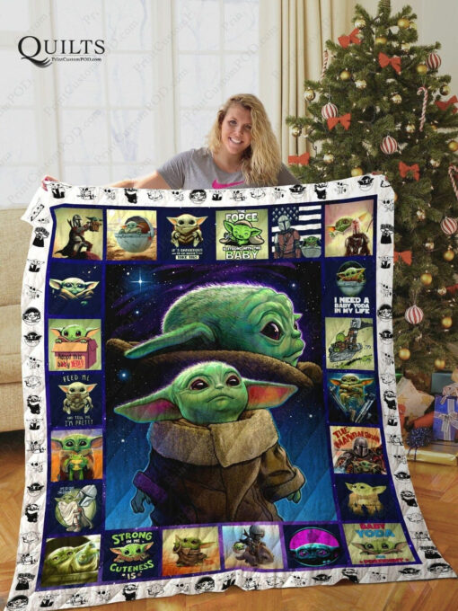 Buy Star Wars Baby Yoda Cast Quilt Blanket & Quilt Bedding Set Gift Idea, Quilt Blanket & Quilt Bedding Set Printer In Us