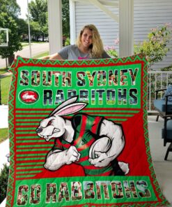 Buy South Sydney Rabbitohs Quilt Blanket & Quilt Bedding Set