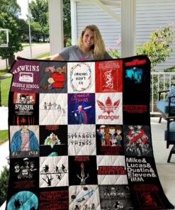 Buy Stranger Things T-Shirt Quilt Blanket & Quilt Bedding Set