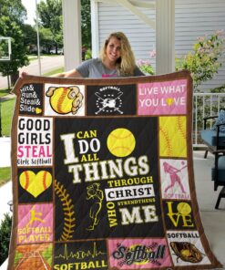 Buy Softball Live What You Love Quilt Blanket & Quilt Bedding Set Great Customized Gifts For Birthday Christmas Thanksgiving Perfect Gifts For Softball Lover