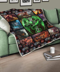 Buy Skull Cross Green Dragon Quilt Blanket & Quilt Bedding Set Great Customized Blanket Gifts For Birthday Christmas Thanksgiving