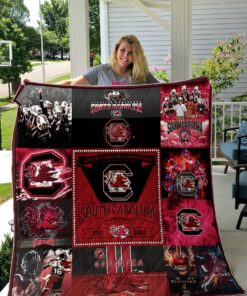 Buy South Carolina Gamecocks Quilt Blanket & Quilt Bedding Set Great Customized Blanket Gifts For Birthday Christmas Thanksgiving