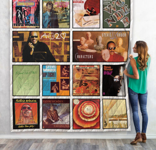 Buy Stevie Wonder Albums Quilt Blanket & Quilt Bedding Set 02