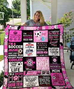 Buy Soccer Mom Just Like Normal Mom Except Much Cooler Quilt Blanket & Quilt Bedding Set Great Customized Blanket Gifts For Birthday Christmas Thanksgiving