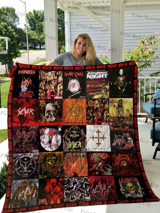 Buy Slayer Albums Cover Poster Quilt Blanket & Quilt Bedding Set Ver 2