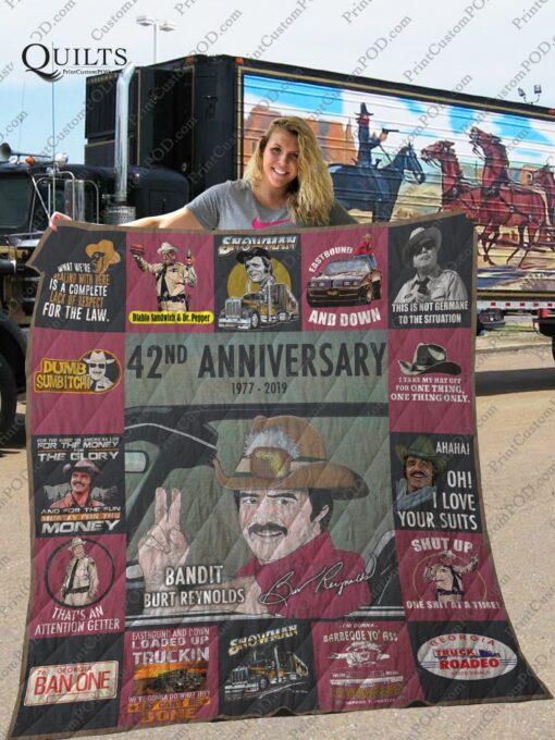 Buy Smokey And The Bandit 42Nd Anniversary 1977  2019 Quilt Blanket & Quilt Bedding Set