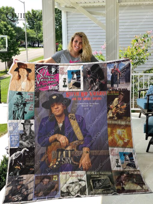 Buy Stevie Ray Vaughan Albums Quilt Blanket & Quilt Bedding Set For Fans Ver 17