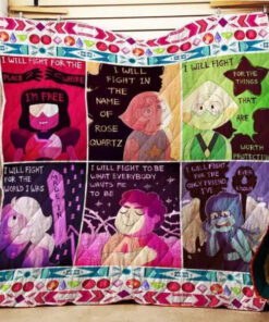 Buy Steven Universe I Will Fight For The Things That Are Worth Protecting Quilt Blanket & Quilt Bedding Set Great Customized Blanket Gifts For Birthday Christmas Thanksgiving