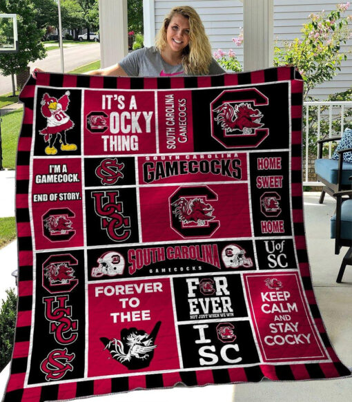 Buy South Carolina I'M A Gamecock End Of Story Quilt Blanket & Quilt Bedding Set Great Customized Blanket Gifts For Birthday Christmas Thanksgiving