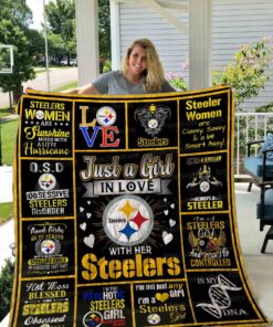 Buy Steelers Girl Quilt Blanket & Quilt Bedding Set 01