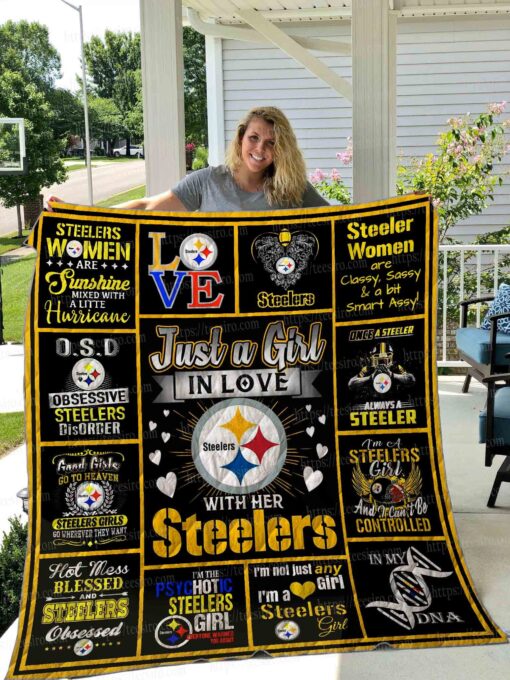 Buy Steelers Girl Quilt Blanket & Quilt Bedding Set 01