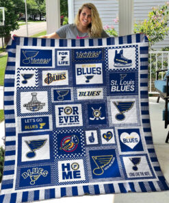 Buy St. Louis Blues Quilt Blanket & Quilt Bedding Set - Meteew