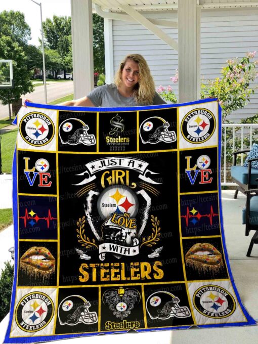 Buy Steelers Girl 2 Quilt Blanket & Quilt Bedding Set 01