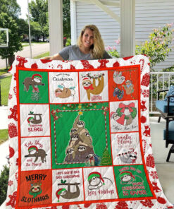 Buy Sloth Christmas Wake Me Up When Christmas Is Over Quilt Blanket & Quilt Bedding Set Great Customized Blanket Gifts For Birthday Christmas Thanksgiving