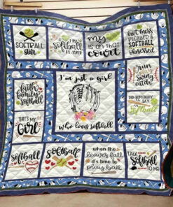 Buy Softball Girl Faith Family Softball Quilt Blanket & Quilt Bedding Set Great Customized Gifts For Birthday Christmas Thanksgiving Perfect Gifts For Softball Lover