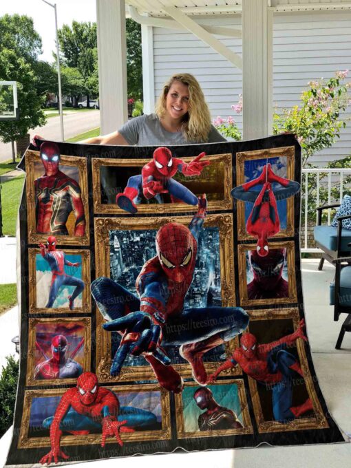 Buy Spider Man Quilt Blanket & Quilt Bedding Set 01