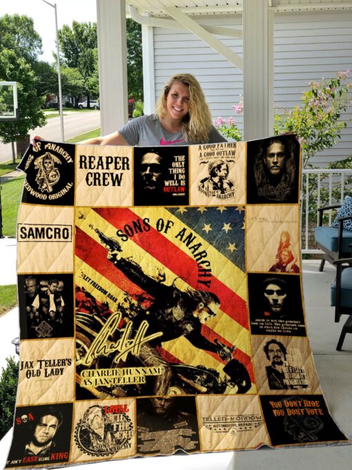 Buy Sons Of Anarchy Quilt Blanket & Quilt Bedding Set For Fans Ver 17-2